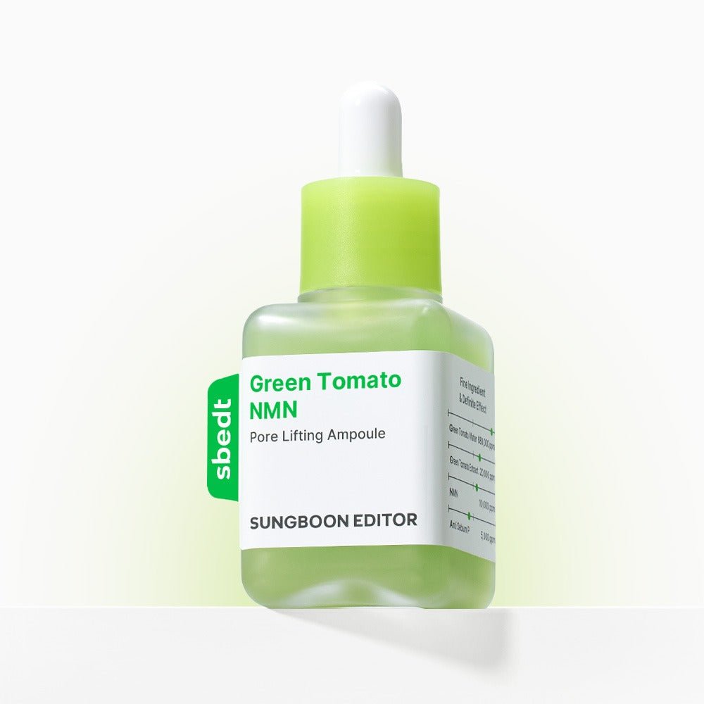 Sungboon Editor Green Tomato NMN Pore Lifting Ampoule 40ml [US, Japan, Germany, India, UK, Uae, France, Italy, Brazil, Canada, Russia, South Africa, Australia, Kuwait, Mexico, Indonesia, Netherlands, Saudi Arabia, UKRAIN, Finland, POLAND, Singapore, Malaysia ]