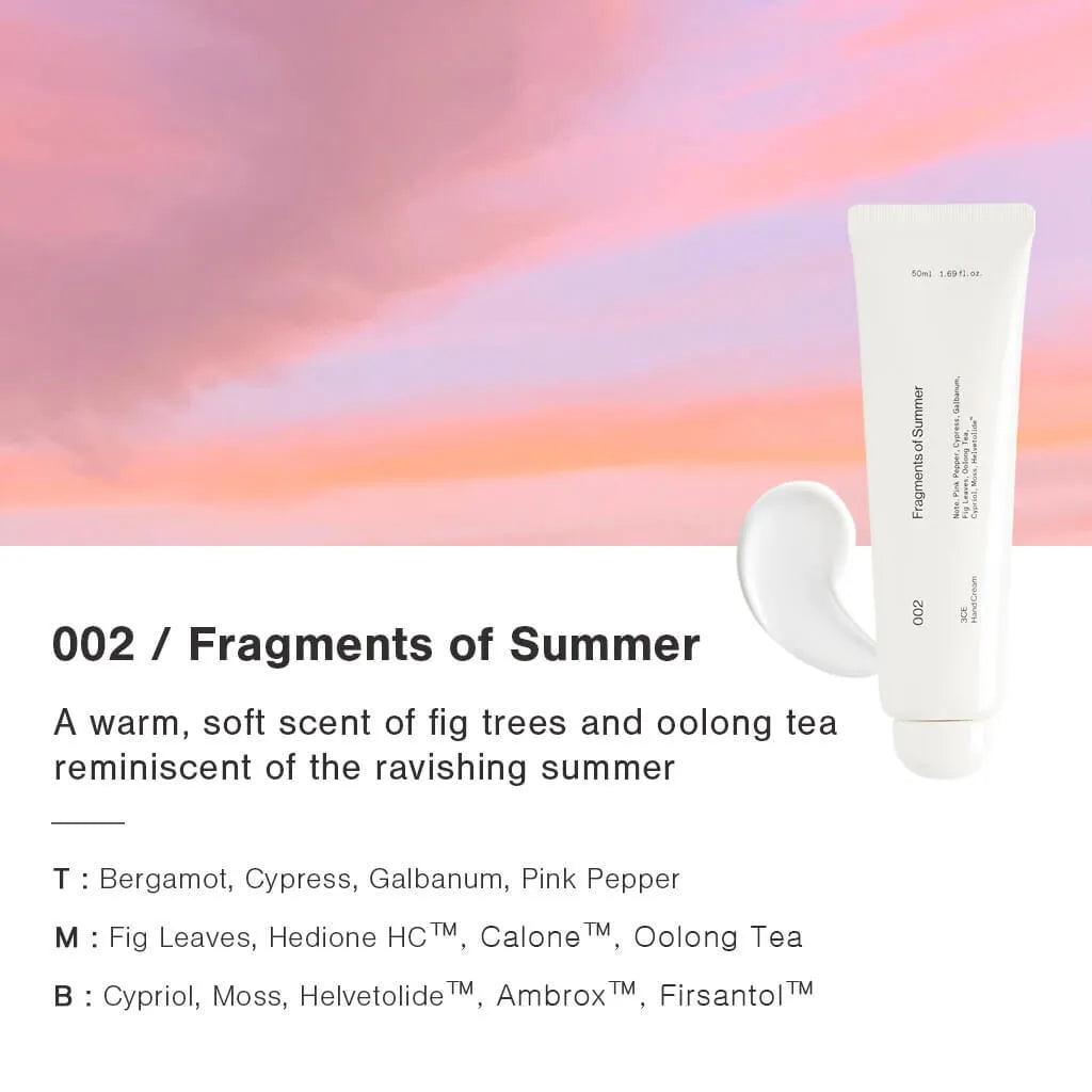 3CE Hand Cream 50ml #FRAGMENTS OF SUMMER