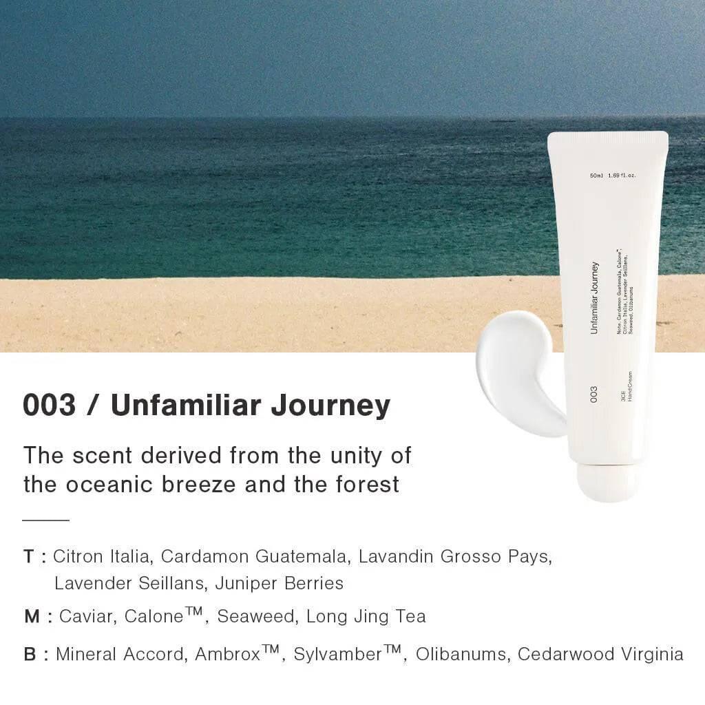 3CE Hand Cream 50ml #UNFAMILIAR JOURNEY