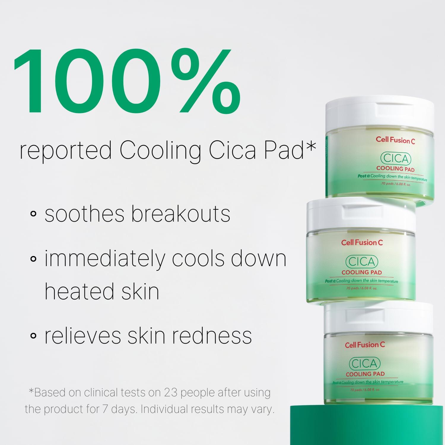 [Cell Fusion C] Cica Cooling Pad (70 Pads) 180ml