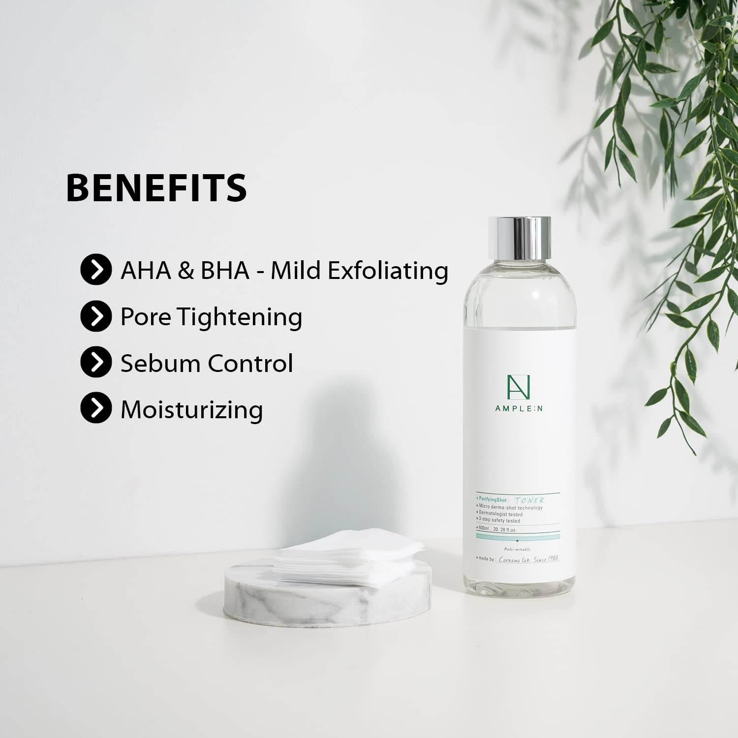 AMPLE:N Purifying Toner Jumbo 600ml - KimYoung K-beauty Shop