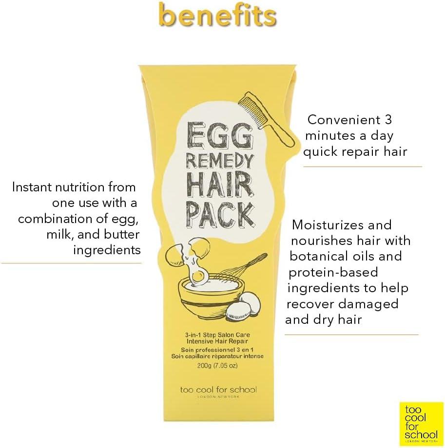 [TOO COOL FOR SCHOOL] Egg Remedy Hair Pack 200ml