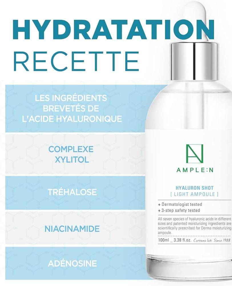 AMPLE:N Hyaluron Shot Light Ampoule Jumbo 100ml - KimYoung K-beauty Shop