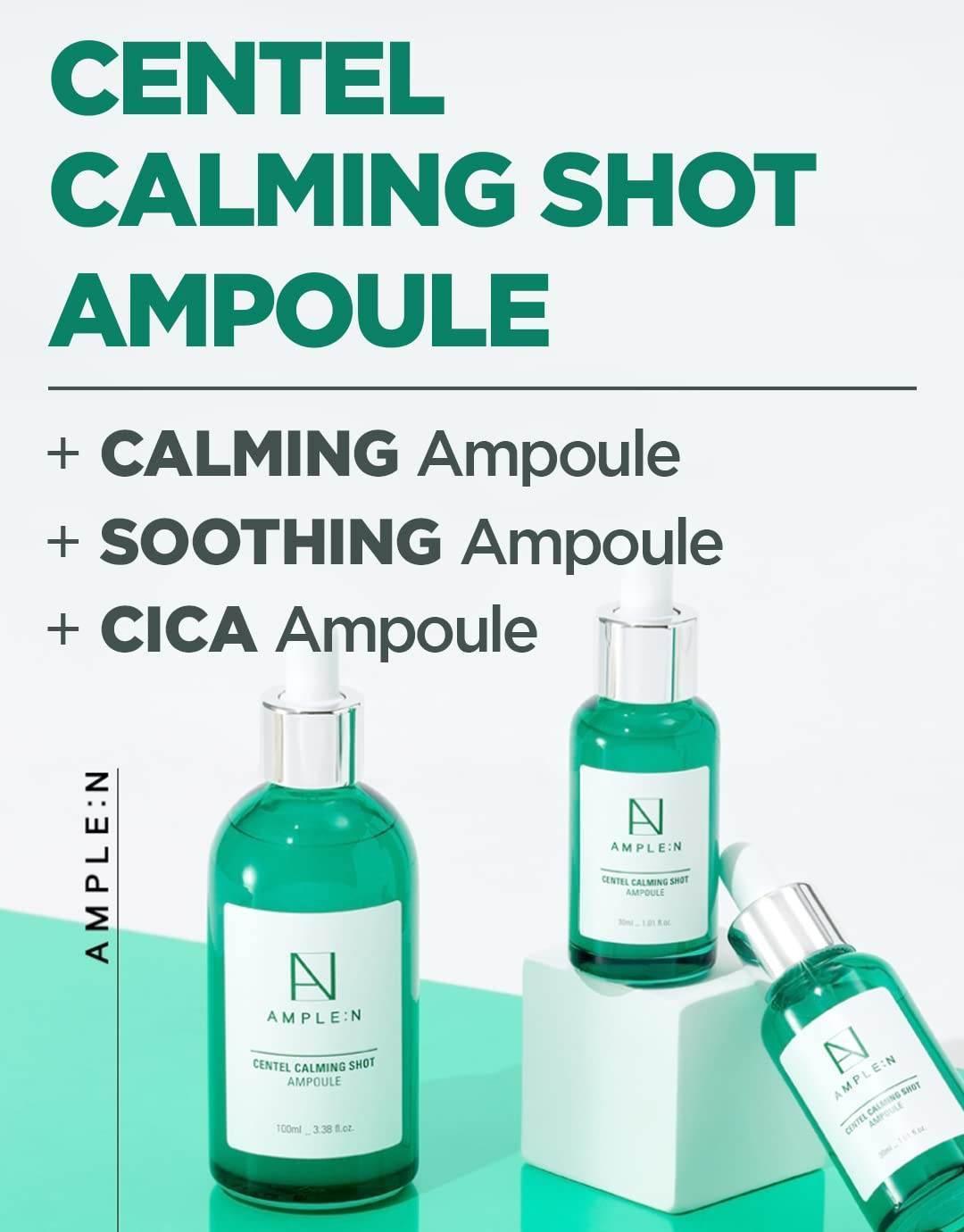 AMPLE:N Centel Calming Shot Ampoule Jumbo 100ml - KimYoung K-beauty Shop