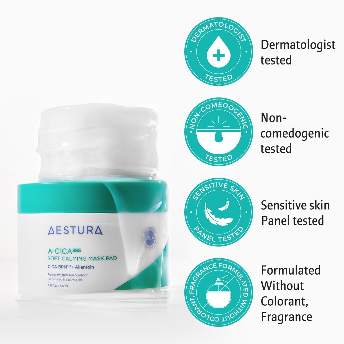 AESTURA A-Cica 365 Soft Calming Mask Pad (60 Pads)