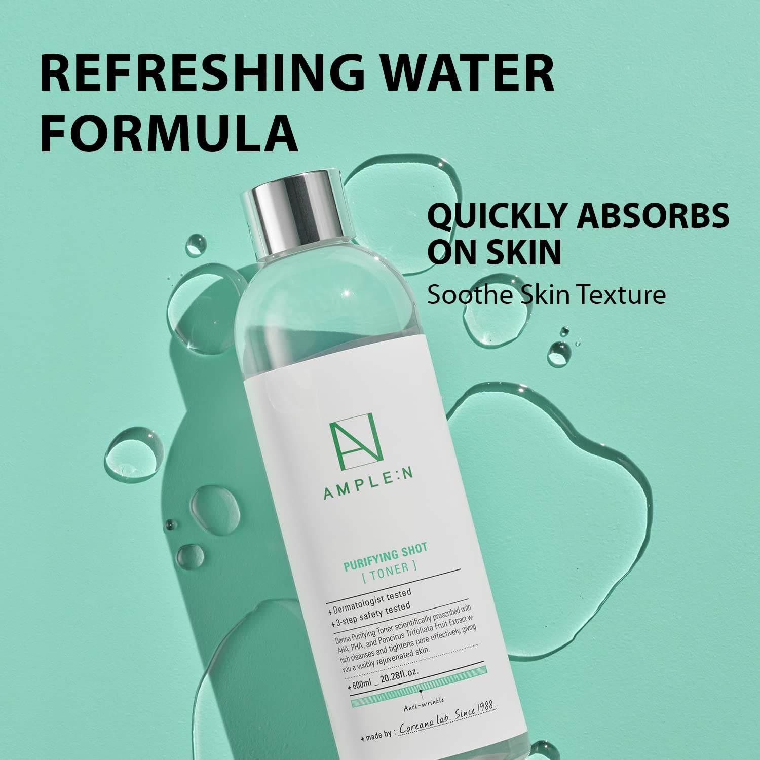 AMPLE:N Purifying Toner Jumbo 600ml - KimYoung K-beauty Shop