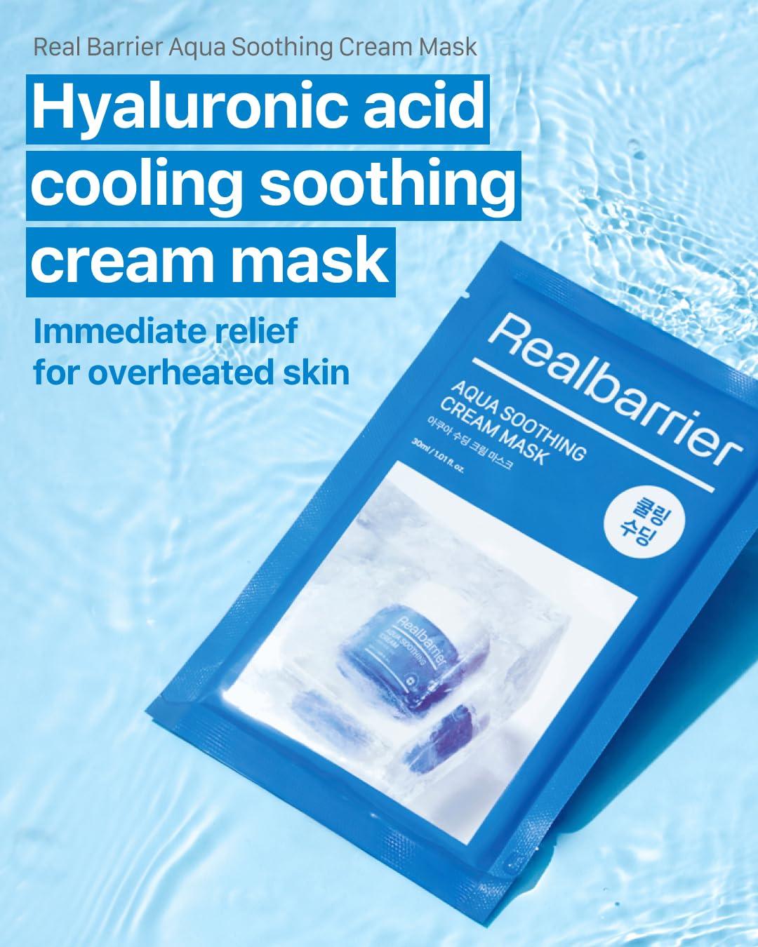 [Real Barrier] Aqua Soothing Cream Mask Sheet 30ml X 10ea