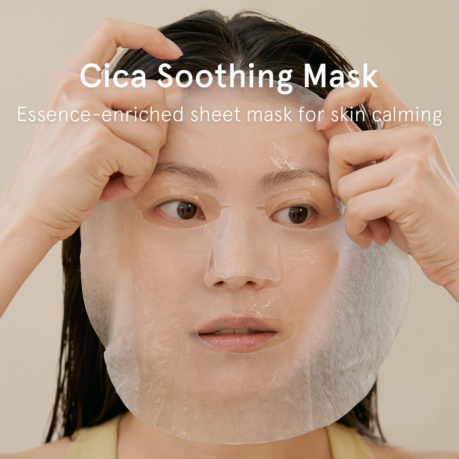 [ONE THING] Cica Soothing Facial Sheet Mask 5Pc