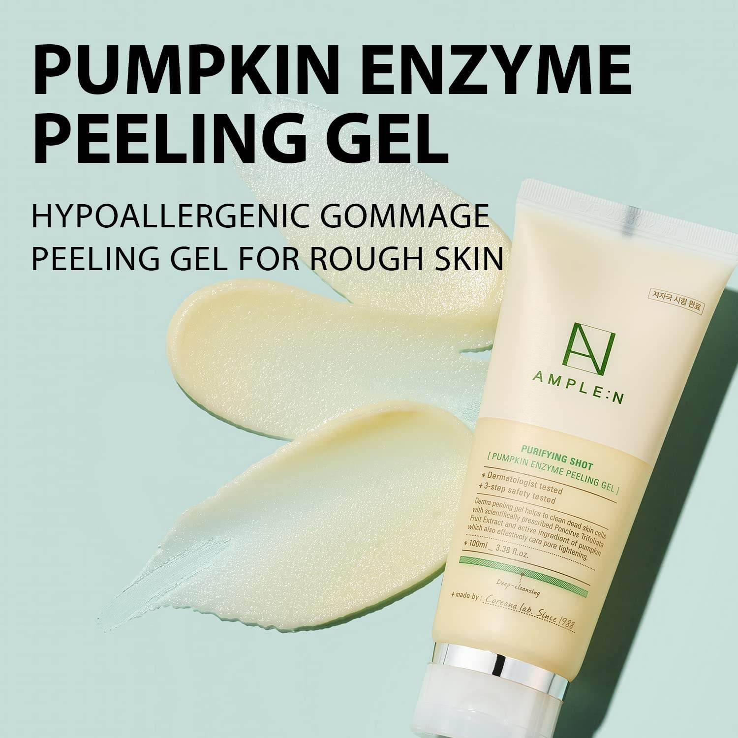 AMPLE:N Purifying Shot Pumpkin Enzyme Peeling Gel 100ml (Copy) - KimYoung K-beauty Shop