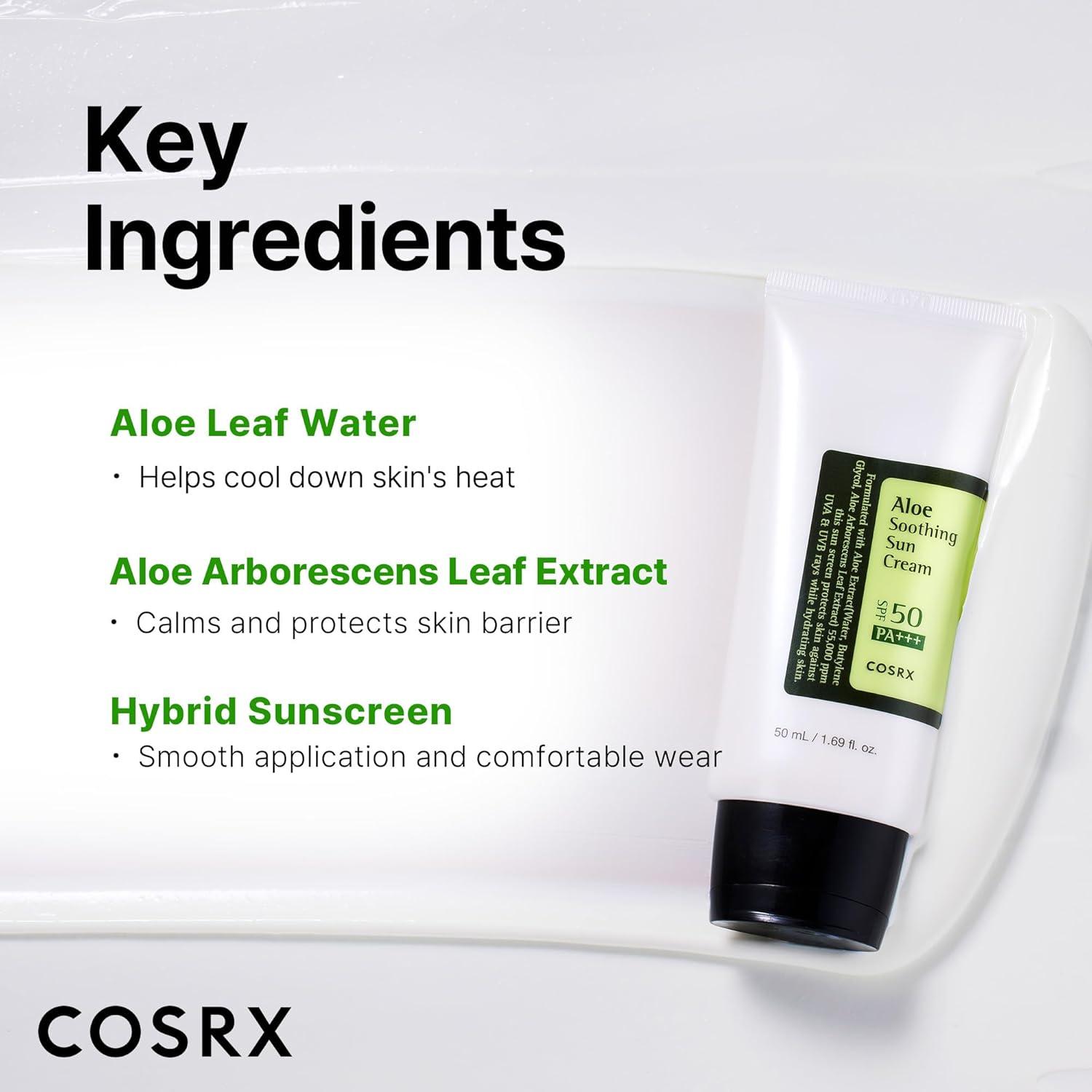 COSRX Aloe Soothing Sun Cream SPF50+/ PA+++ 50ml