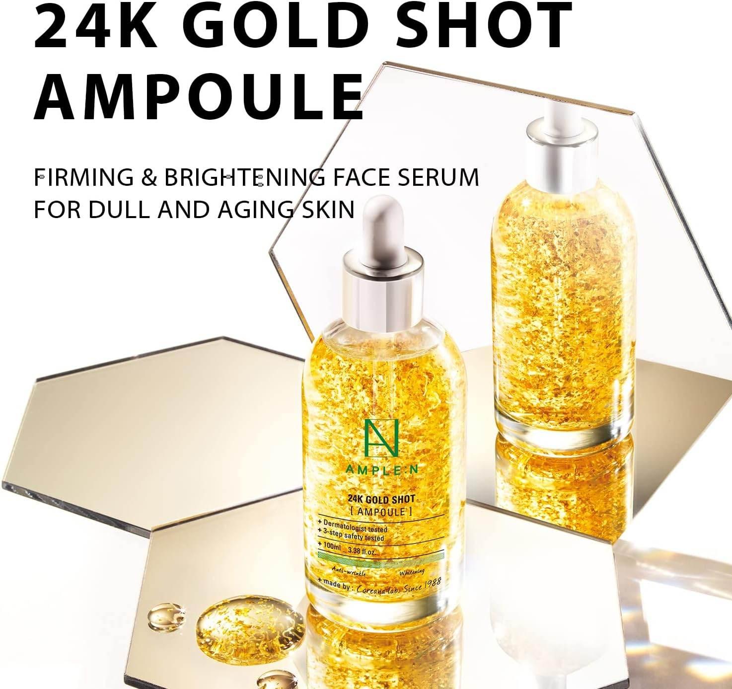 AMPLE:N 24K Gold Shot Ampoule 100ml - KimYoung K-beauty Shop