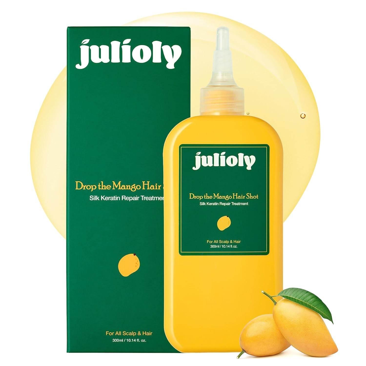 julioly Drop the Mango Hair Shot Silk Keratin Repair Treatment 300ml - KimYoung K-beauty Shop