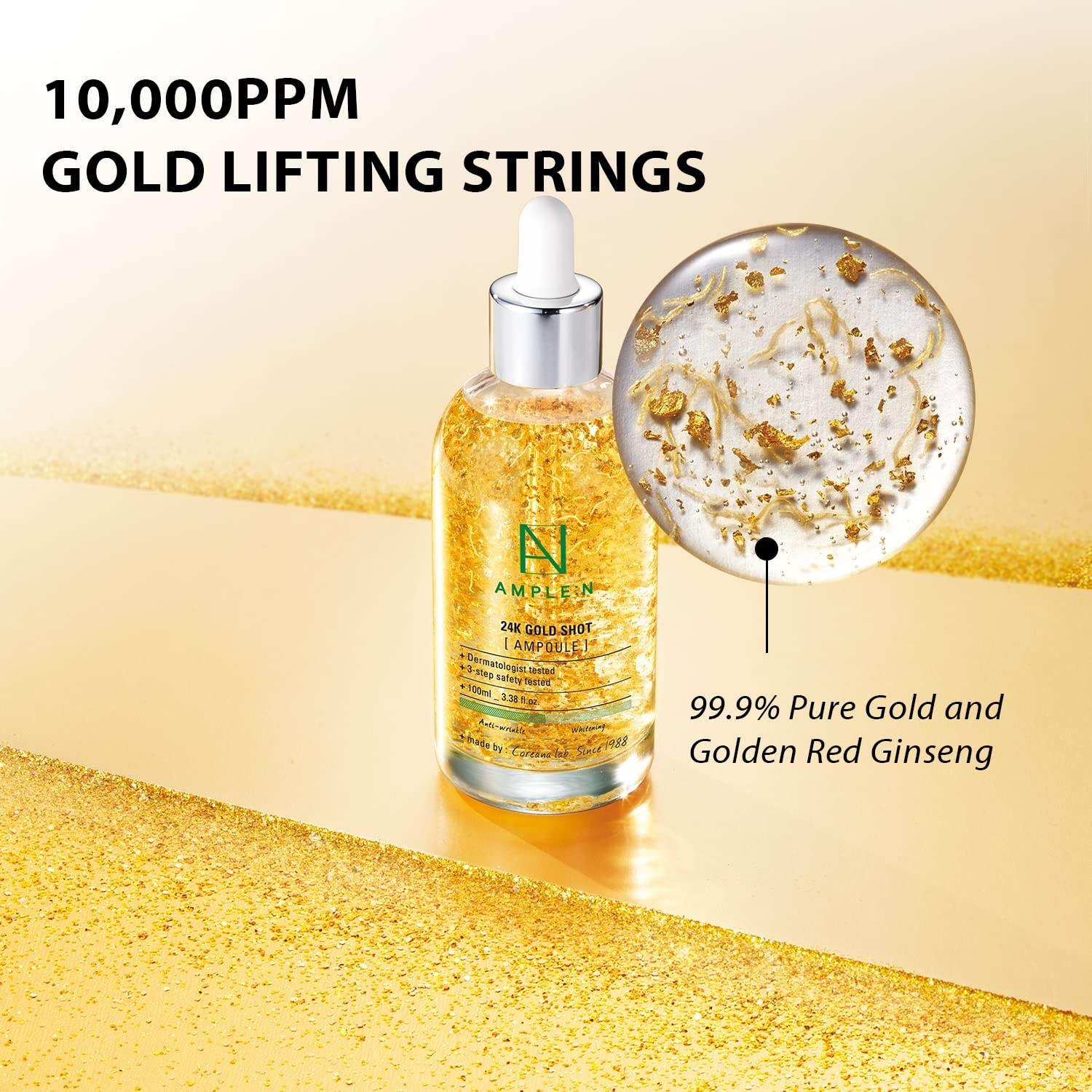 AMPLE:N 24K Gold Shot Ampoule 100ml - KimYoung K-beauty Shop