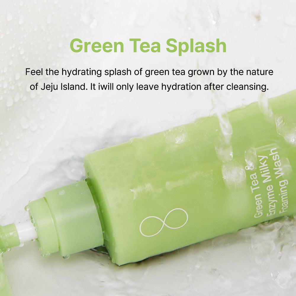 [By Wishtrend] Green Tea & Enzyme Milky Foaming Wash 140ml