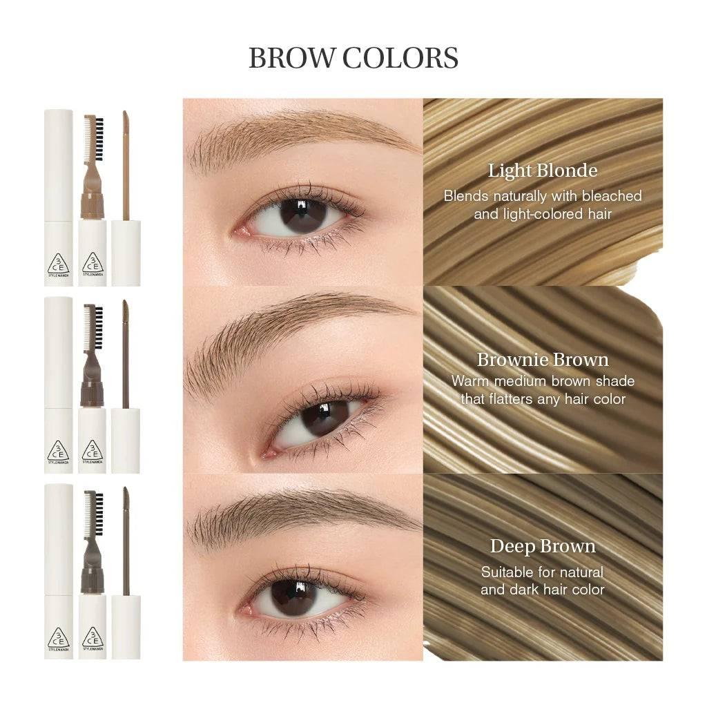 3CE All Rounder Brow 6.5ml (3 Colors)