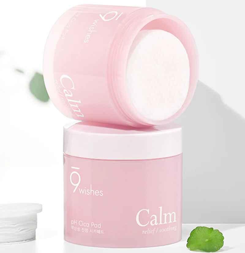 9wishes pH Calm Cica Toner Pad 70 sheet