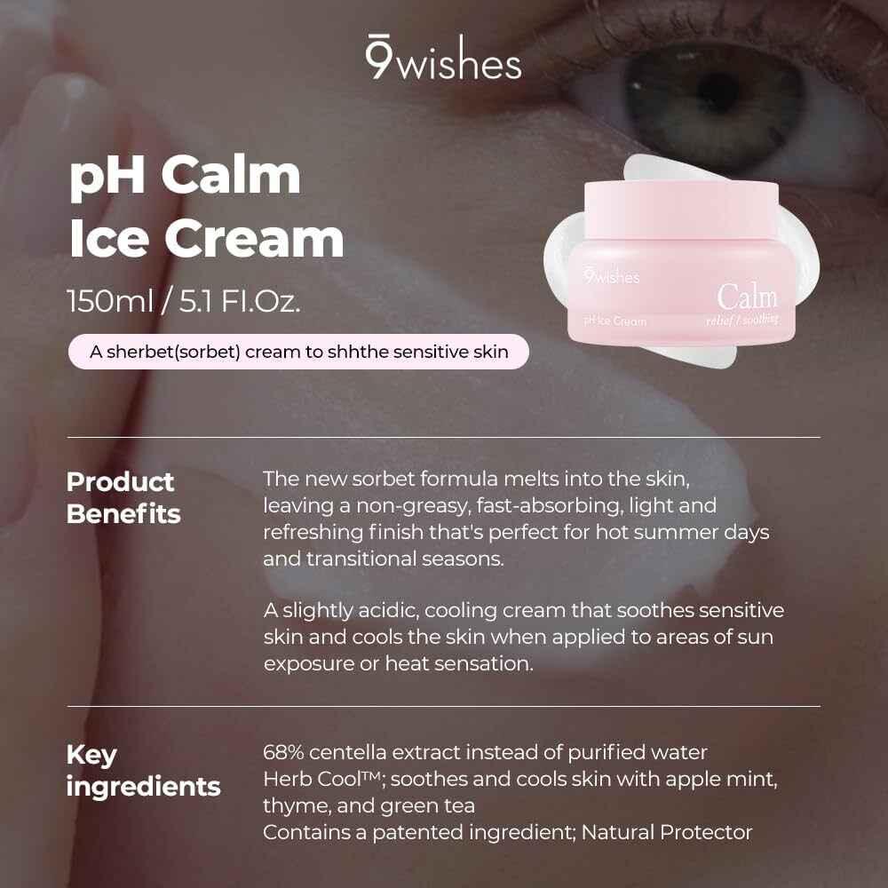 9wishes pH Calm Ice Cream 50ml