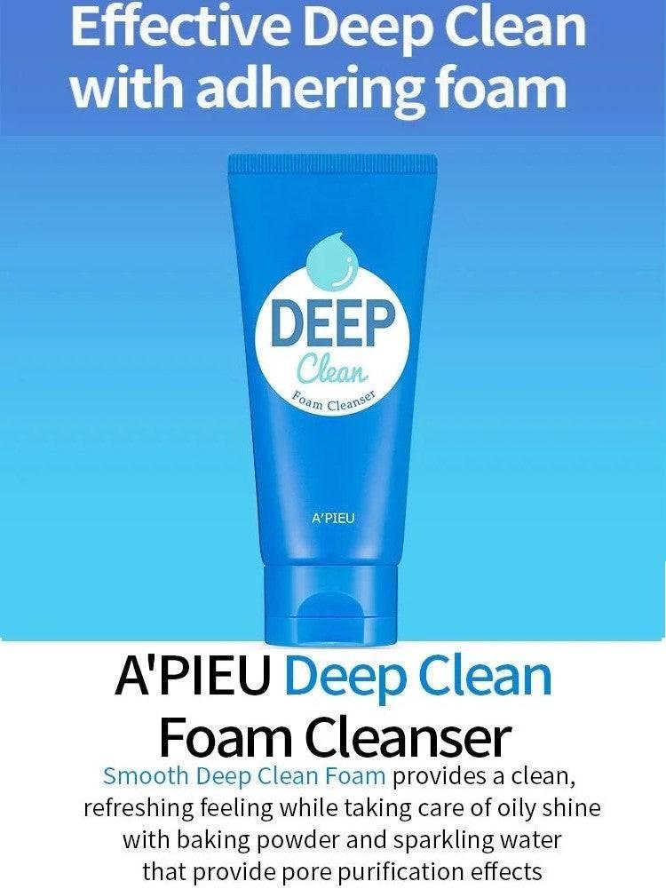 A'pieu Deep Clean Foam Cleanser - Pore 130ml