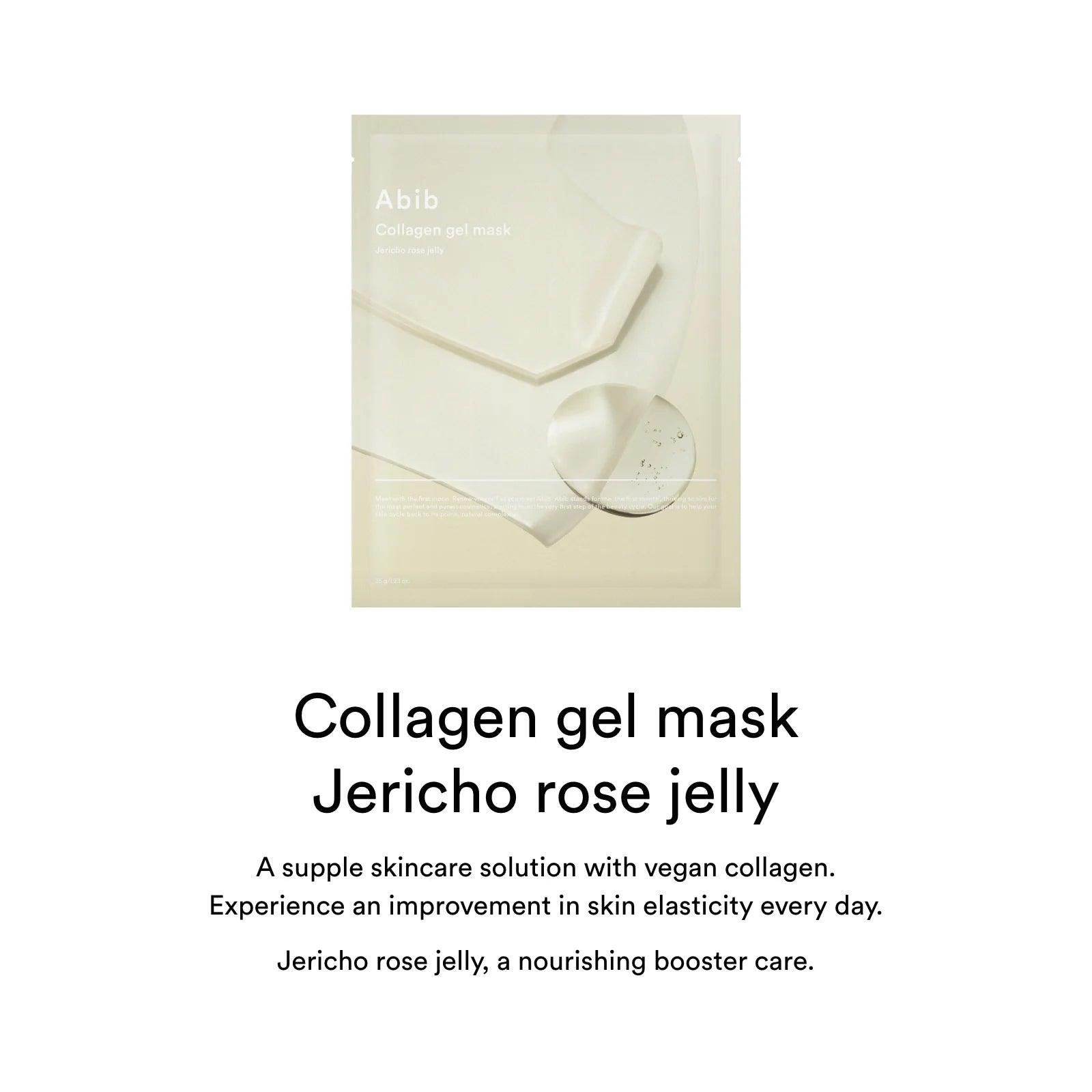 Abib Collagen gel mask 35ml - Jericho rose jelly [US, Japan, Germany, India, UK, Uae, France, Italy, Brazil, Canada, Russia, South Africa, Australia, Kuwait, Mexico, Indonesia, Netherlands, Saudi Arabia, UKRAIN, Finland, POLAND, Singapore, Malaysia ]