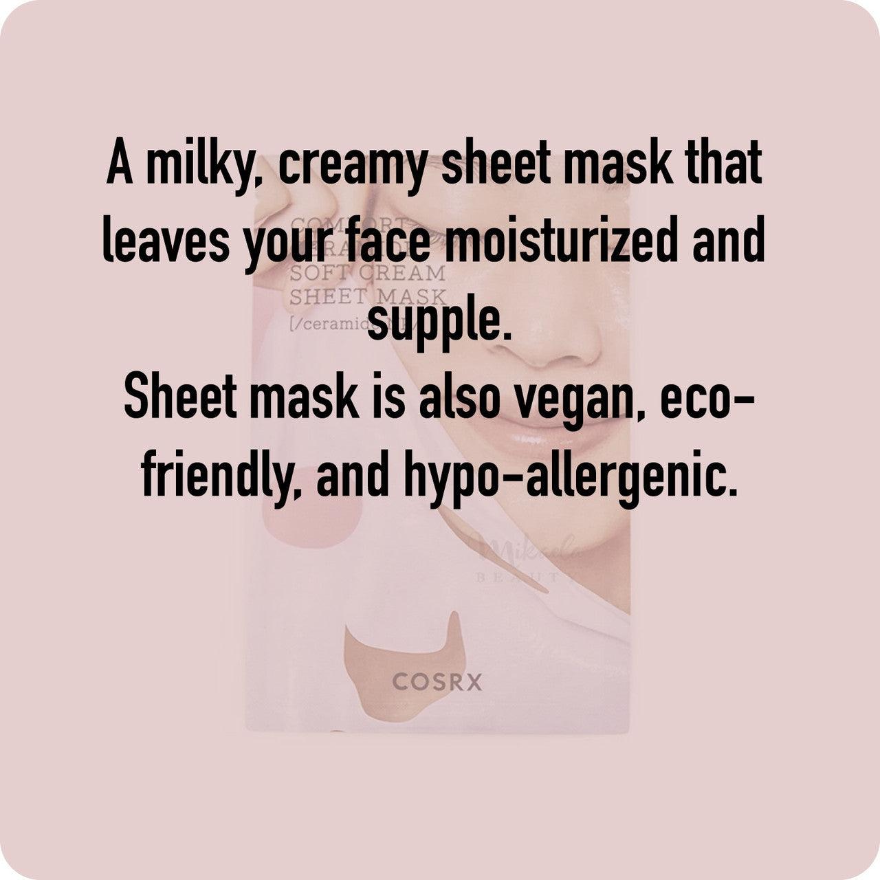 COSRX Balancium Comfort Ceramide Soft Cream Sheet Mask (10 Sheets)