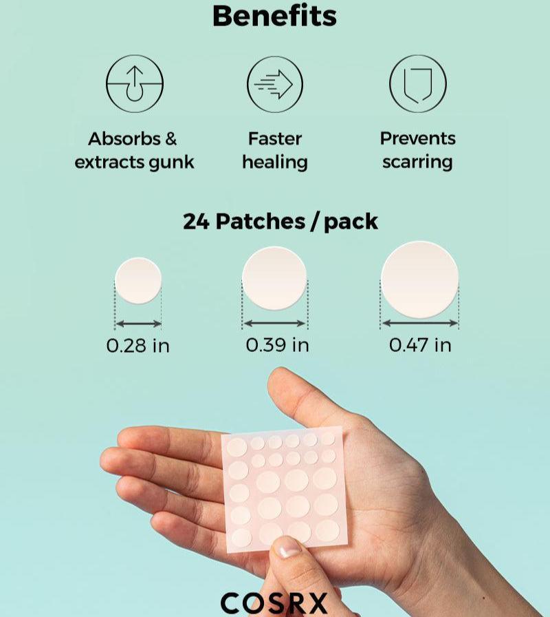 COSRX Acne Pimple Master Patch 24 Patches (3 Sizes)