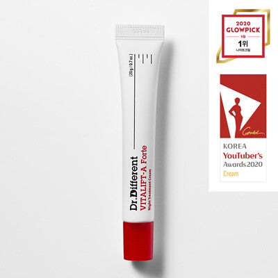 Dr. Different VITALIFT-A 0.1% Forte Retinal Cream 20g [US, Japan, Germany, India, UK, Uae, France, Italy, Brazil, Canada, Russia, South Africa, Australia, Kuwait, Mexico, Indonesia, Netherlands, Saudi Arabia, UKRAIN, Finland, POLAND, Singapore, Malaysia ]