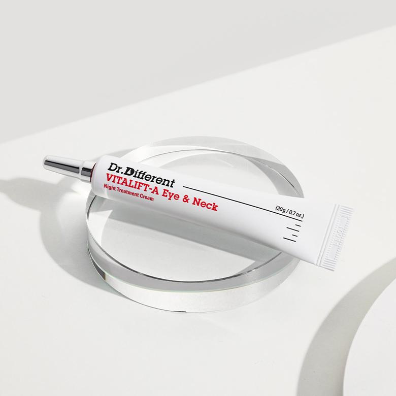 Dr. Different VITALIFT-A 0.025% Retinal Eye & Neck Cream 20g [US, Japan, Germany, India, UK, Uae, France, Italy, Brazil, Canada, Russia, South Africa, Australia, Kuwait, Mexico, Indonesia, Netherlands, Saudi Arabia, UKRAIN, Finland, POLAND, Singapore, Malaysia ]