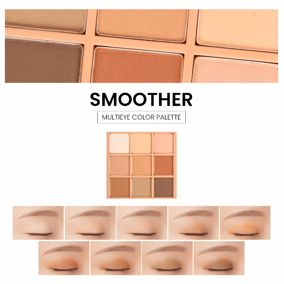 3CE Multi Eye Color Palette 8.1g #SMOOTHER