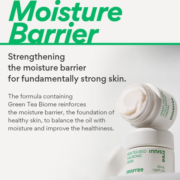 innisfree Green Tea Seed Hyaluronic Cream 50ml [US, Japan, Germany, India, UK, Uae, France, Italy, Brazil, Canada, Russia, South Africa, Australia, Kuwait, Mexico, Indonesia, Netherlands, Saudi Arabia, UKRAIN, Finland, POLAND, Singapore, Malaysia ]