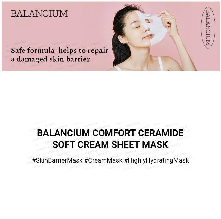 COSRX Balancium Comfort Ceramide Soft Cream Sheet Mask (10 Sheets)