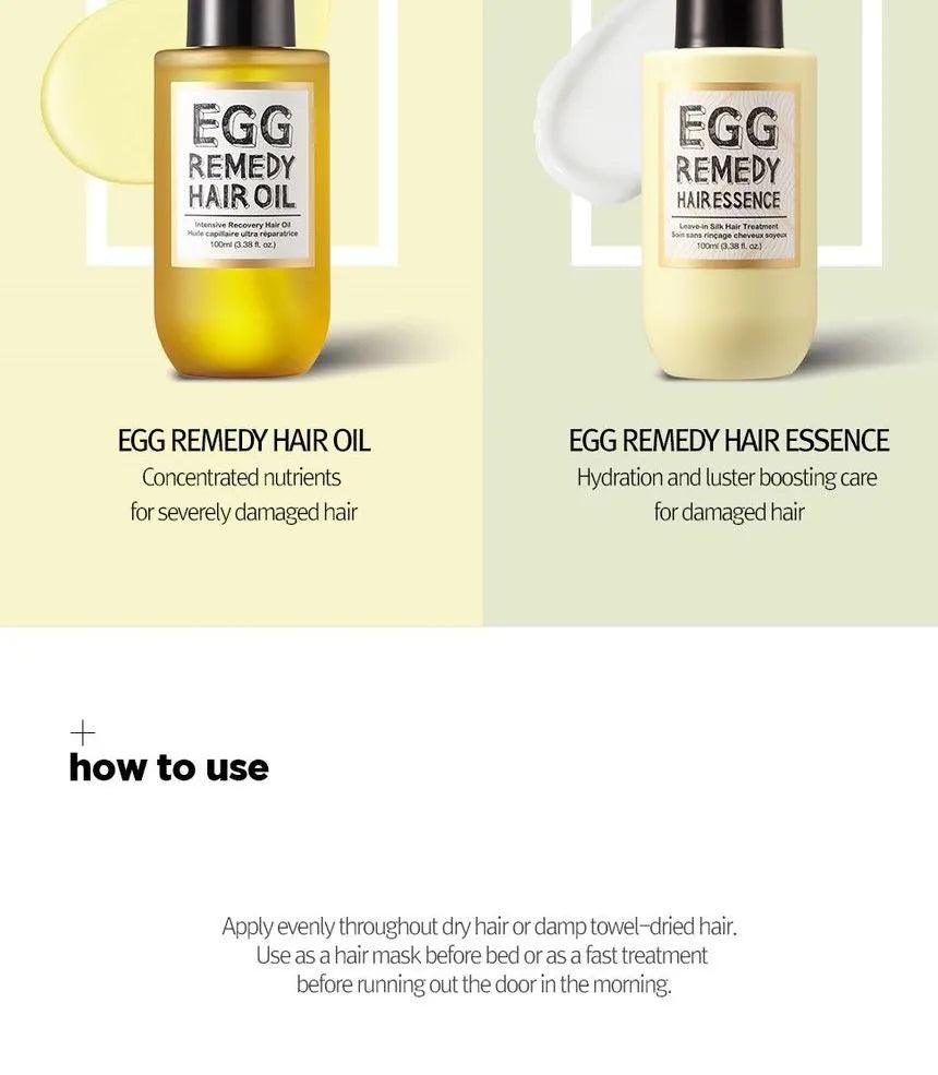 [TOO COOL FOR SCHOOL] Egg Remedy Hair Oil 100ml