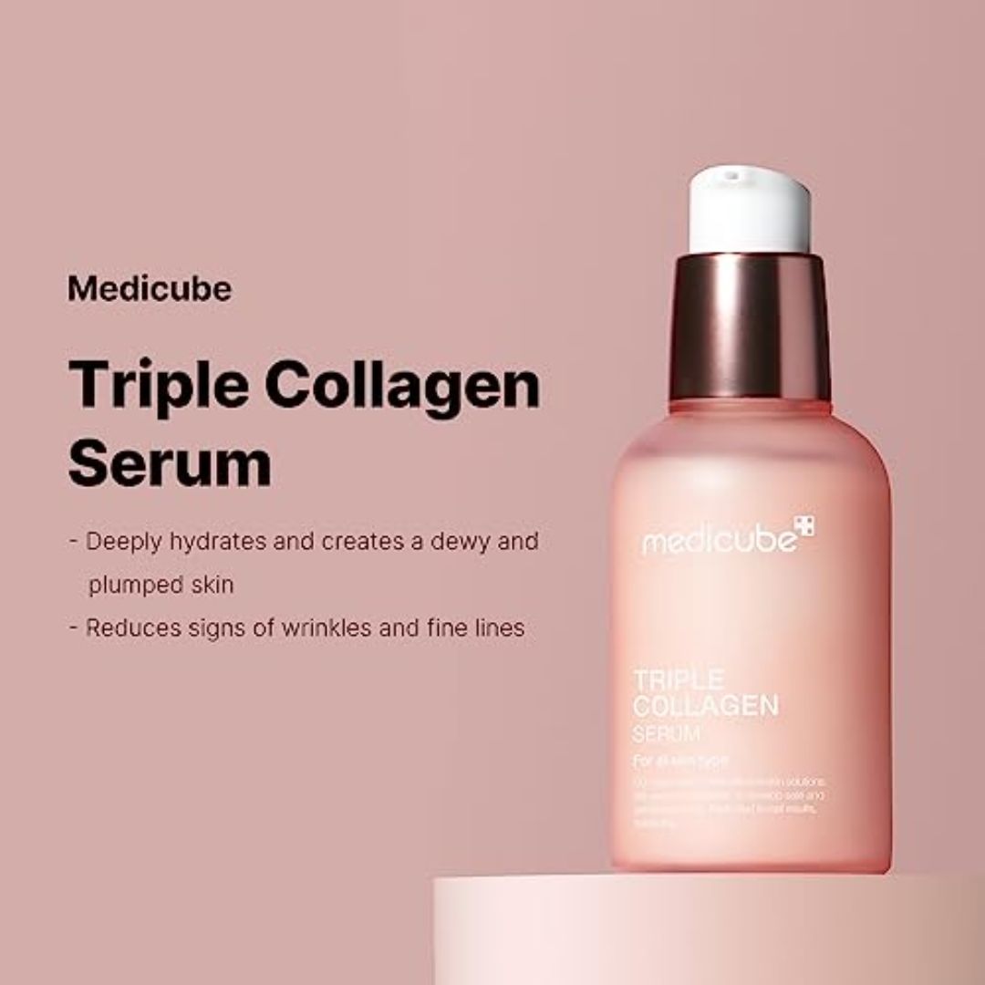 medicube Triple Collagen Serum 4.0 55ml [US, Japan, Germany, India, UK, Uae, France, Italy, Brazil, Canada, Russia, South Africa, Australia, Kuwait, Mexico, Indonesia, Netherlands, Saudi Arabia, UKRAIN, Finland, POLAND, Singapore, Malaysia ]