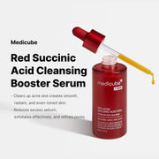 medicube Red Acne Succinic Acid Peel 40g [US, Japan, Germany, India, UK, Uae, France, Italy, Brazil, Canada, Russia, South Africa, Australia, Kuwait, Mexico, Indonesia, Netherlands, Saudi Arabia, UKRAIN, Finland, POLAND, Singapore, Malaysia ]