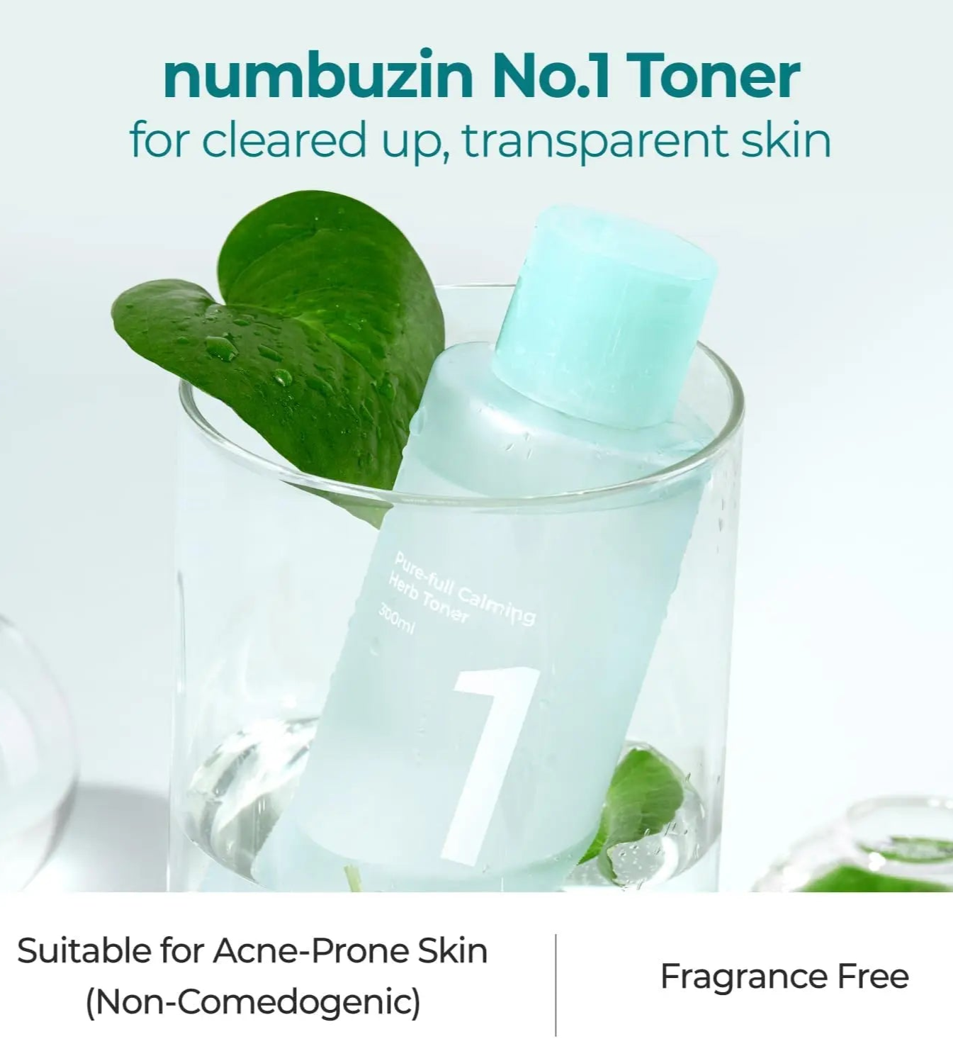 numbuzin No.1 Pure-full Calming Herb Toner [US, Japan, Germany, India, UK, Uae, France, Italy, Brazil, Canada, Russia, South Africa, Australia, Kuwait, Mexico, Indonesia, Netherlands, Saudi Arabia, UKRAIN, Finland, POLAND, Singapore, Malaysia ]
