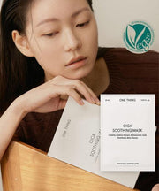 [ONE THING] Cica Soothing Facial Sheet Mask 5Pc