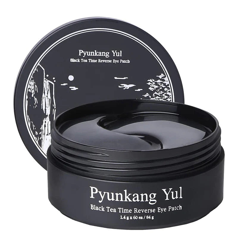 Pyunkang Yul Black Tea Time Reverse Eye Patch (60 sheets) [US, Japan, Germany, India, UK, Uae, France, Italy, Brazil, Canada, Russia, South Africa, Australia, Kuwait, Mexico, Indonesia, Netherlands, Saudi Arabia, UKRAIN, Finland, POLAND, Singapore, Malaysia ]