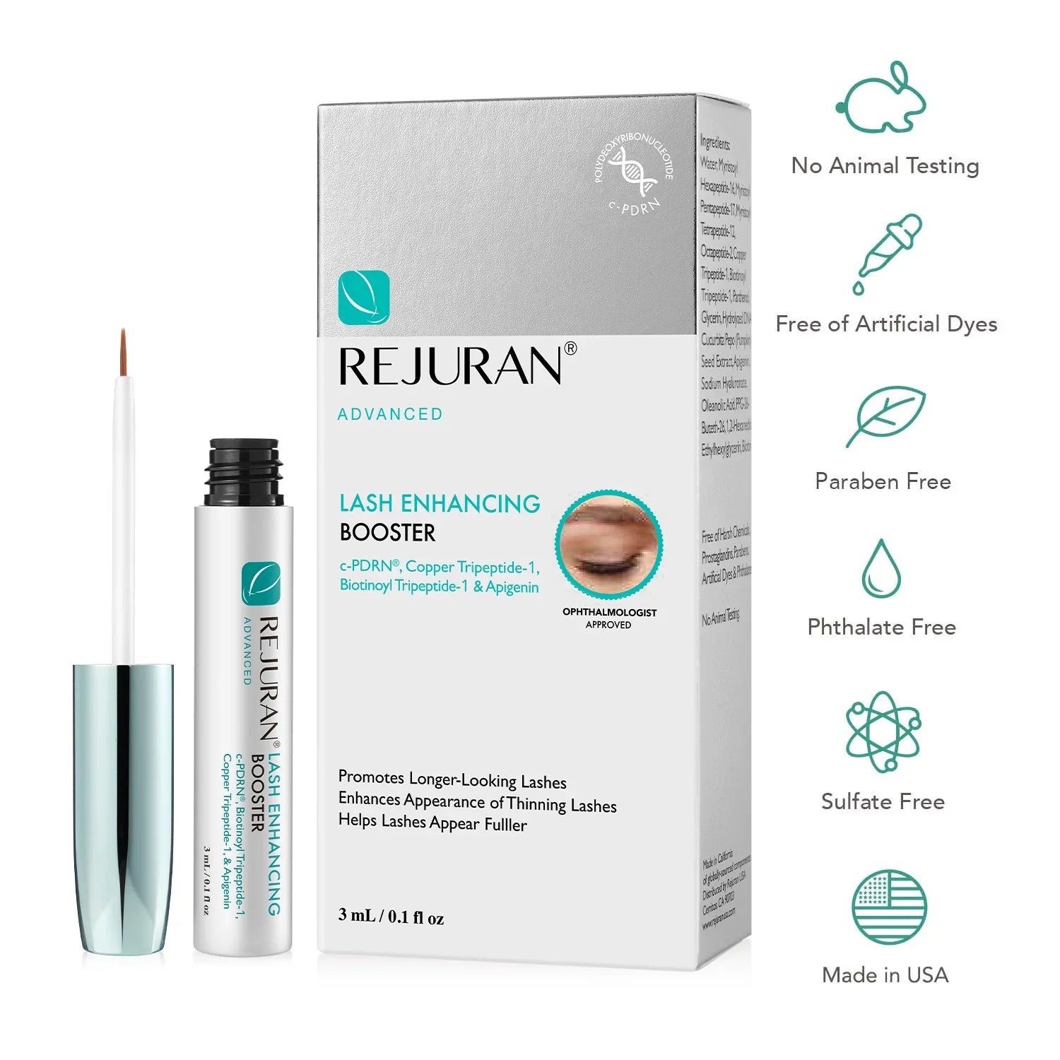 REJURAN Advanced Lash Inhancing Booster 3ml [US, Japan, Germany, India, UK, Uae, France, Italy, Brazil, Canada, Russia, South Africa, Australia, Kuwait, Mexico, Indonesia, Netherlands, Saudi Arabia, UKRAIN, Finland, POLAND, Singapore, Malaysia ]