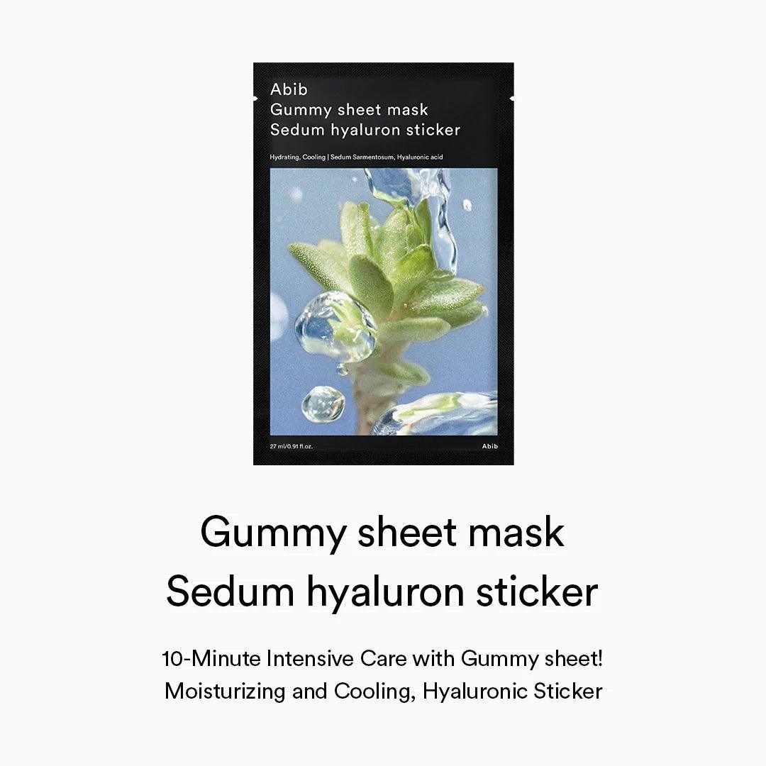 Abib Gummy Sheet Mask Sedum Hyaluron Sticker 27ml X 10pc