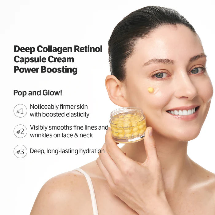 SUNGBOON EDITOR Deep Collagen Retinol Spicule Cream 50ml [US, Japan, Germany, India, UK, Uae, France, Italy, Brazil, Canada, Russia, South Africa, Australia, Kuwait, Mexico, Indonesia, Netherlands, Saudi Arabia, UKRAIN, Finland, POLAND, Singapore, Malaysia ]