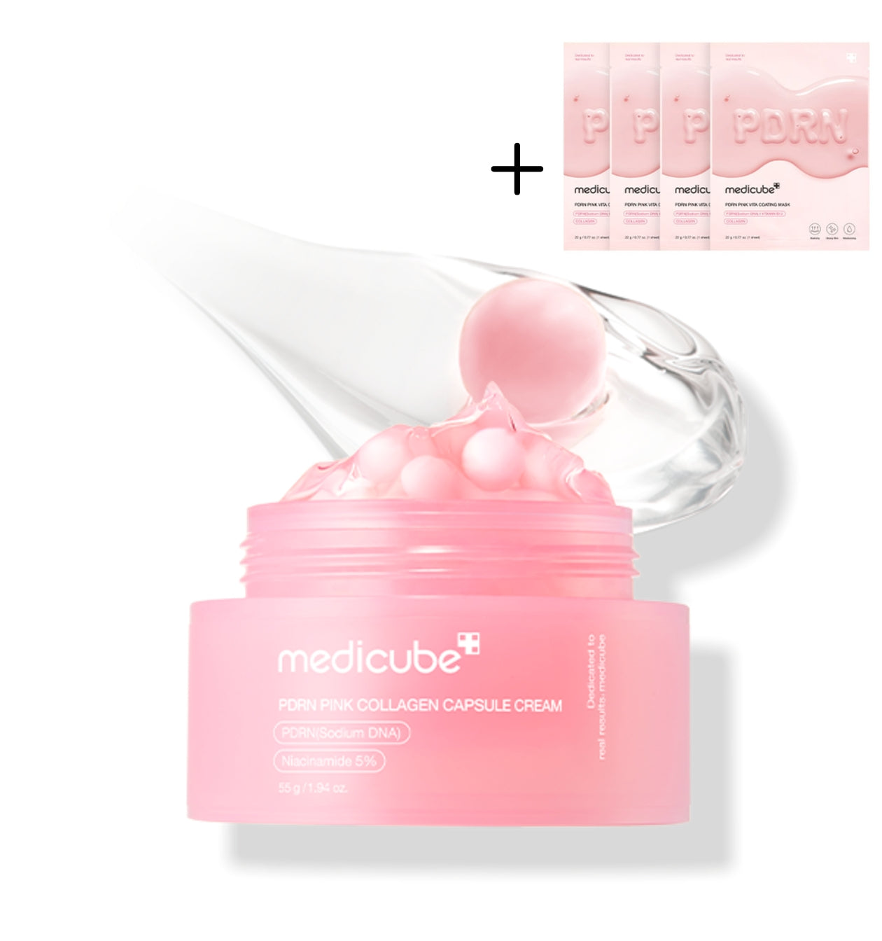 medicube - PDRN Pink Collagen Capsule Cream [US, Japan, Germany, India, UK, Uae, France, Italy, Brazil, Canada, Russia, South Africa, Australia, Kuwait, Mexico, Indonesia, Netherlands, Saudi Arabia, UKRAIN, Finland, POLAND, Singapore, Malaysia ]