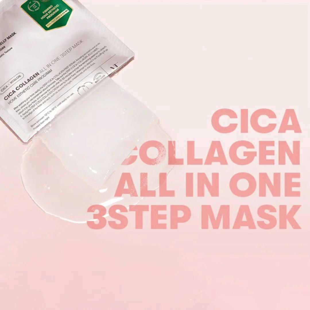 VT Cica Collagen All In One 3step Mask 1.5g+24g+1.5g