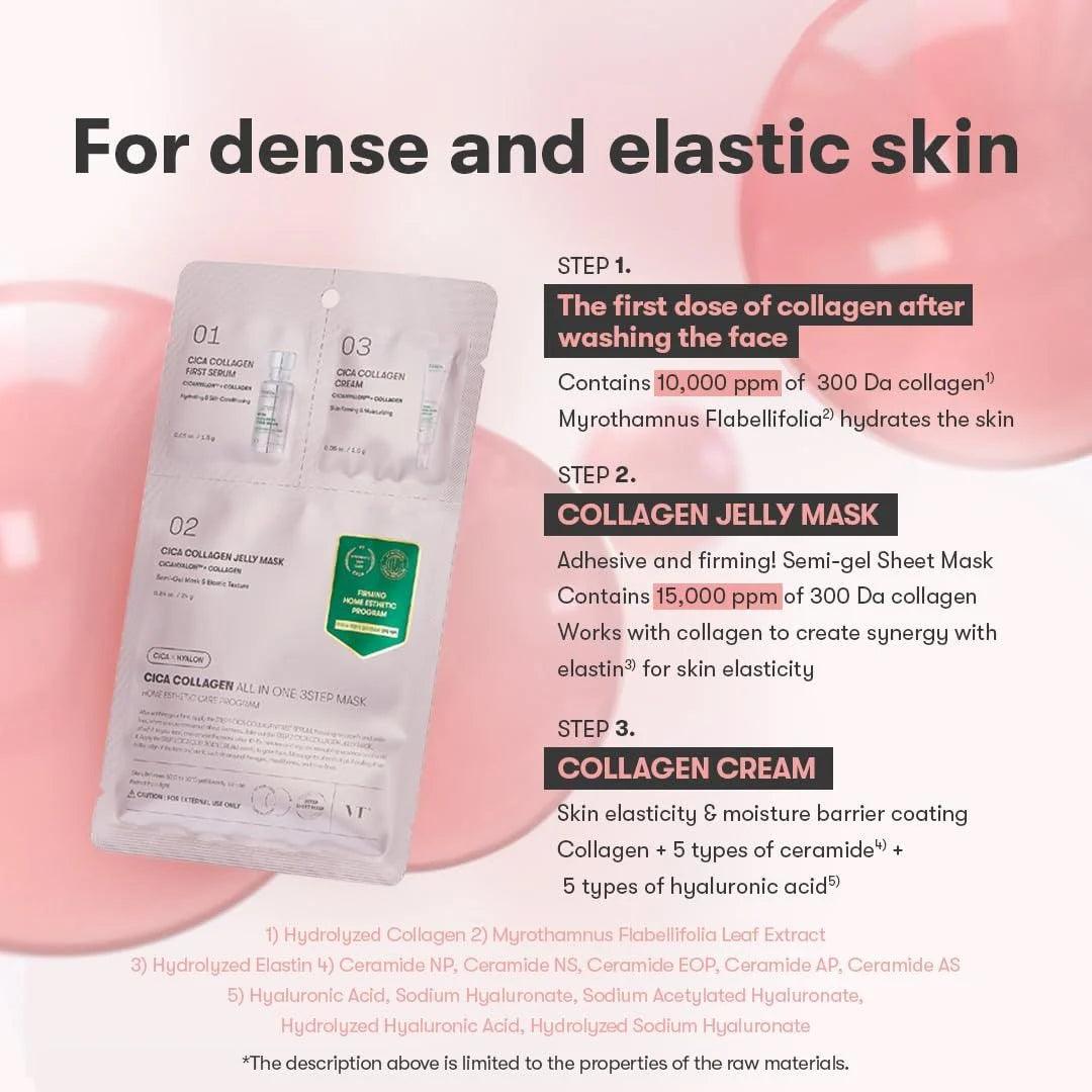 VT Cica Collagen All In One 3step Mask 1.5g+24g+1.5g