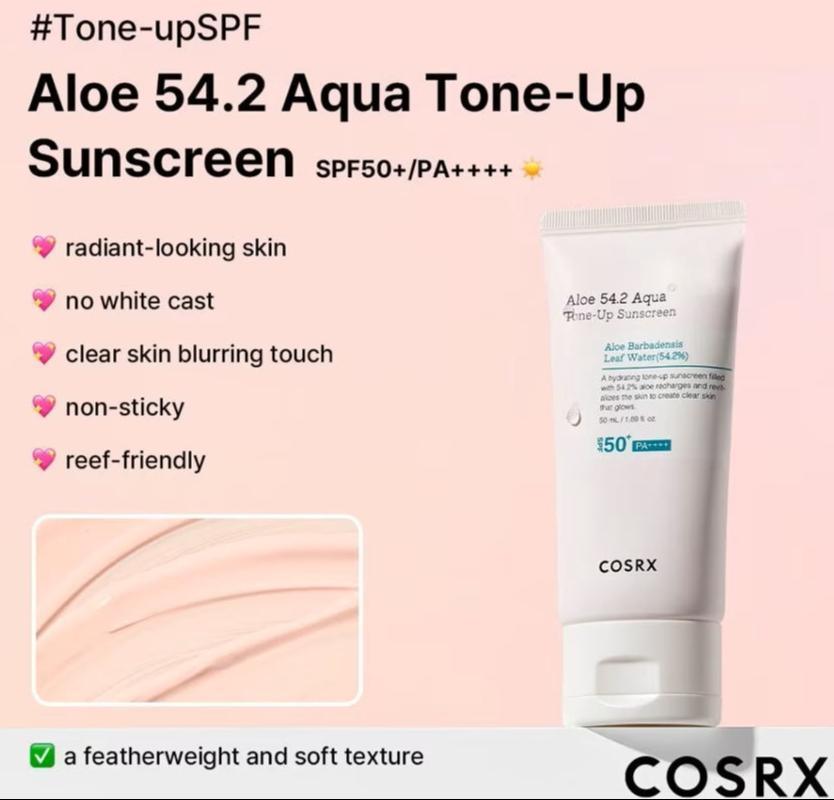 COSRX Aloe 54.2 Aqua Tone-up Sunscreen SPF 50+ PA++++ 50ml