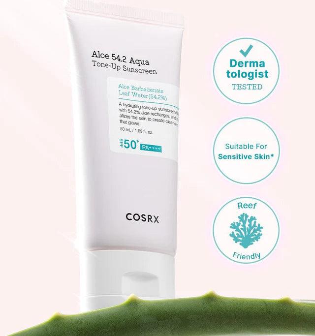 COSRX Aloe 54.2 Aqua Tone-up Sunscreen SPF 50+ PA++++ 50ml