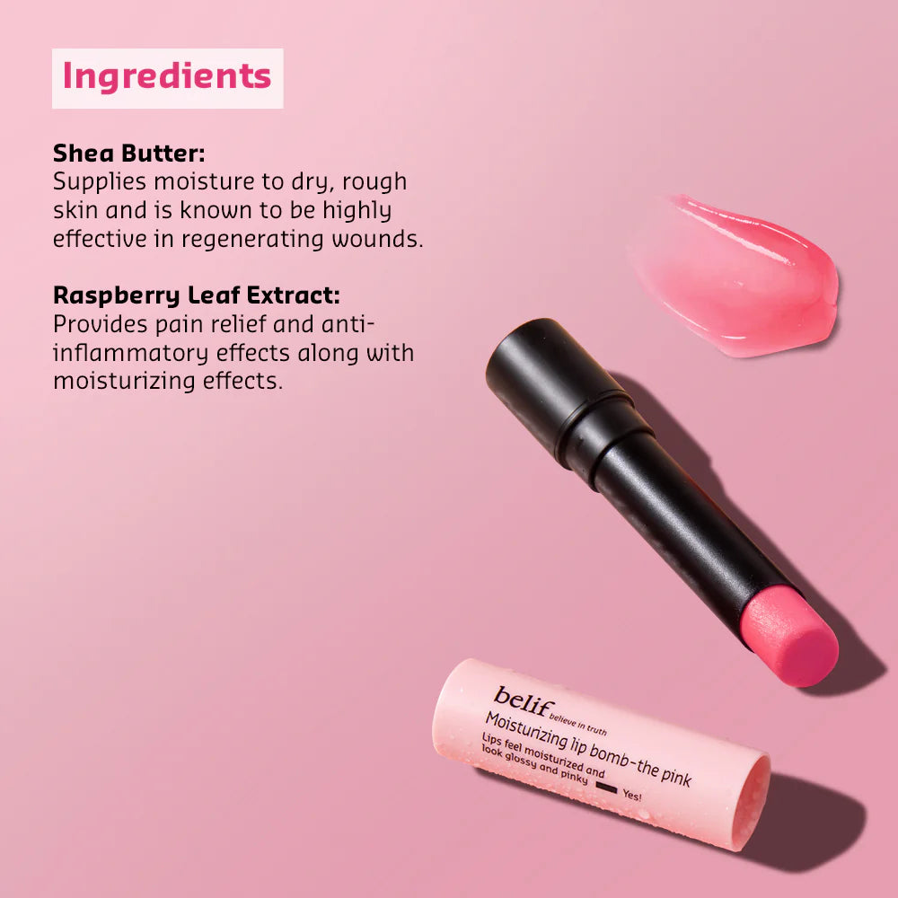 belif Moisturizing Lip Bomb 3g - Pink