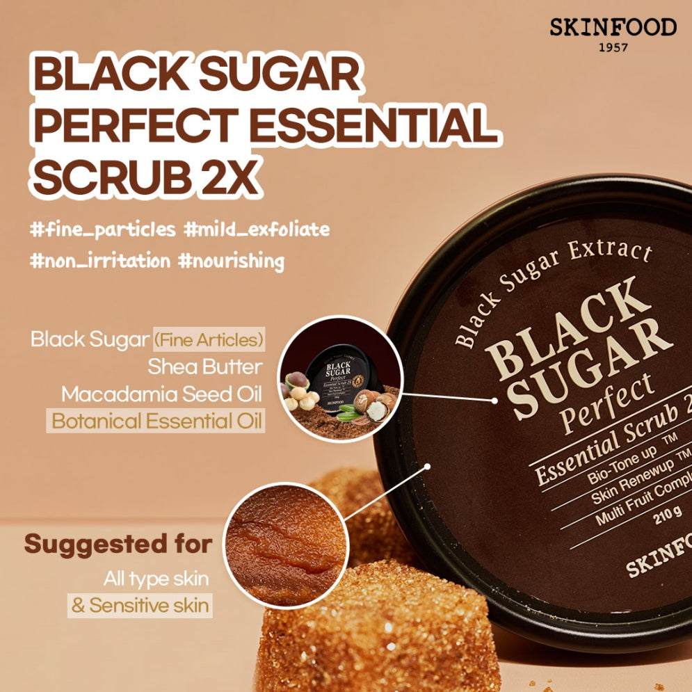 Skinfood Black Sugar Perfect Essential scrub 2X