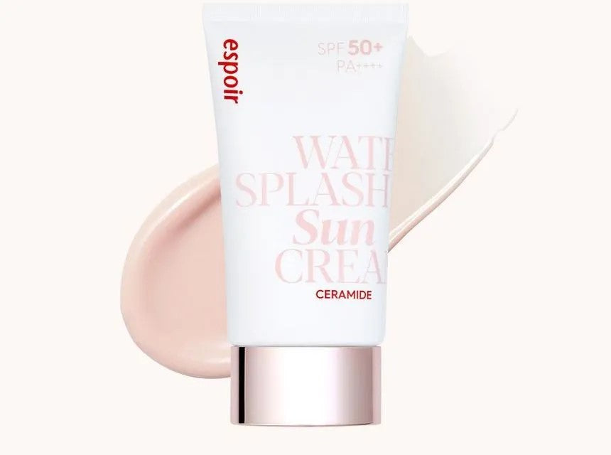 espoir Water Splash Sun Cream 60ml Ceramide SPF50+PA+++ [US, Japan, Germany, India, UK, Uae, France, Italy, Brazil, Canada, Russia, South Africa, Australia, Kuwait, Mexico, Indonesia, Netherlands, Saudi Arabia, UKRAIN, Finland, POLAND, Singapore, Malaysia ]