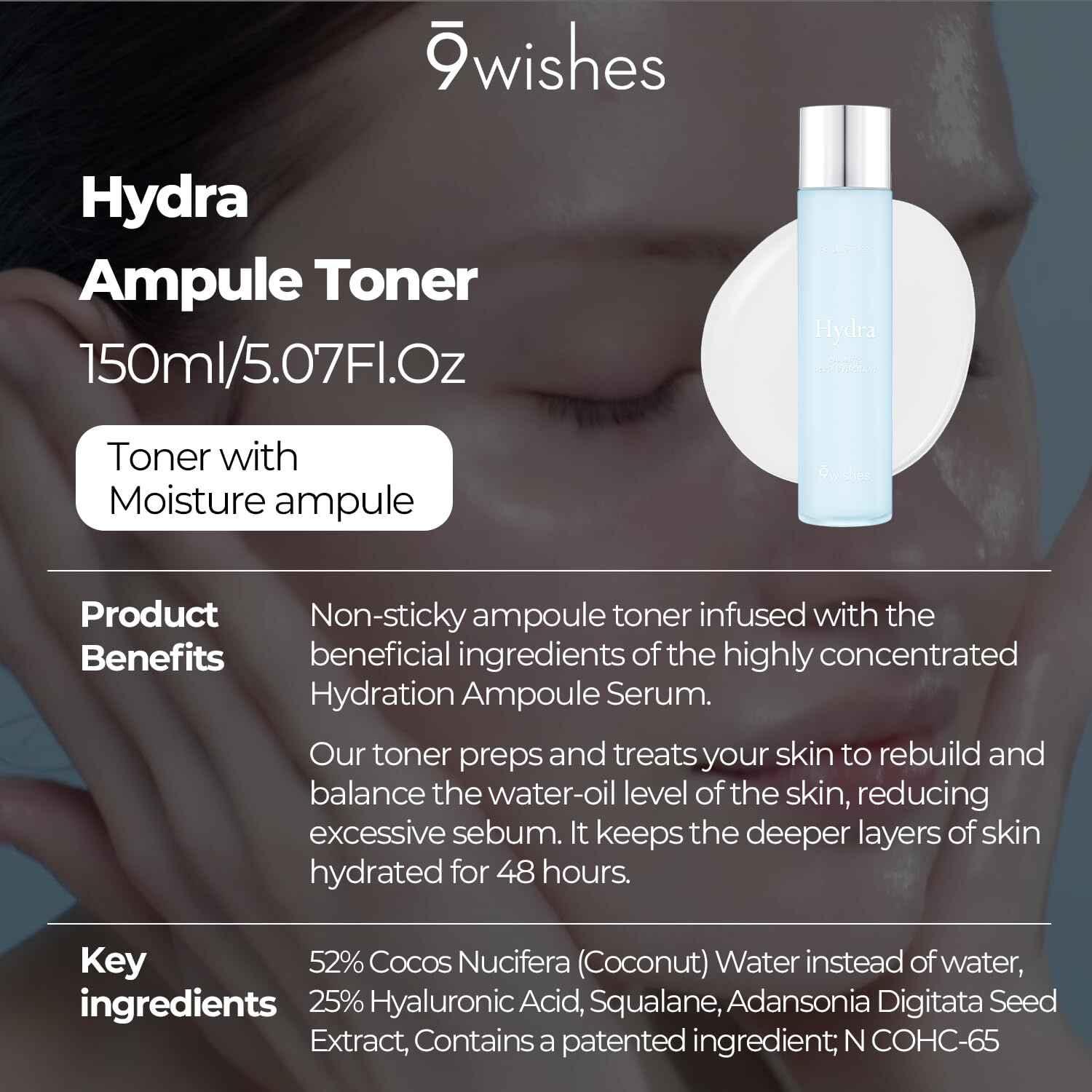 9wishes Hydra Ampule Toner 150ml