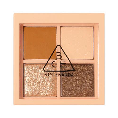 3CE MINI MULTI EYE COLOR PALETTE 3.5g #ALMOND FUDGE