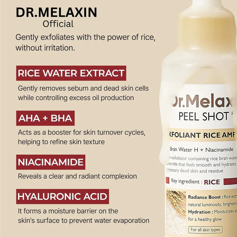 Dr. Melaxin PEEL SHOT™ 80mL [US, Japan, Germany, India, UK, Uae, France, Italy, Brazil, Canada, Russia, South Africa, Australia, Kuwait, Mexico, Indonesia, Netherlands, Saudi Arabia, UKRAIN, Finland, POLAND, Singapore, Malaysia ]